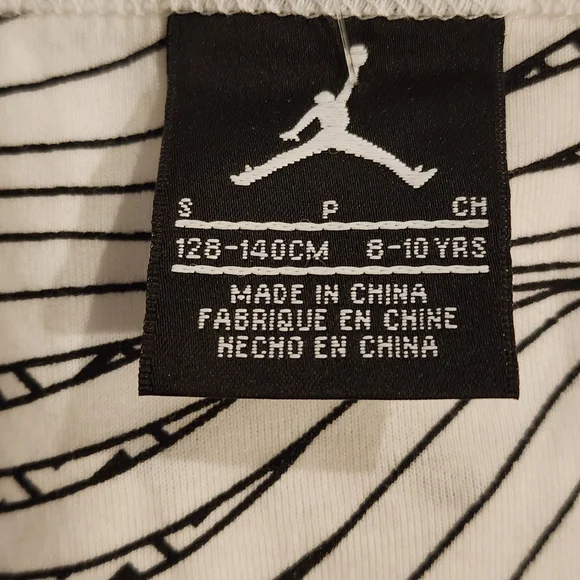 NIKE Jordan Women's White and Black Patterned Tank Top NWT Sz S - Picture 3 of 5